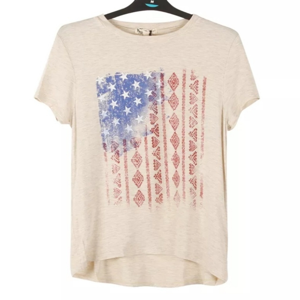 Juniors Patriotic USA graphic T shirt